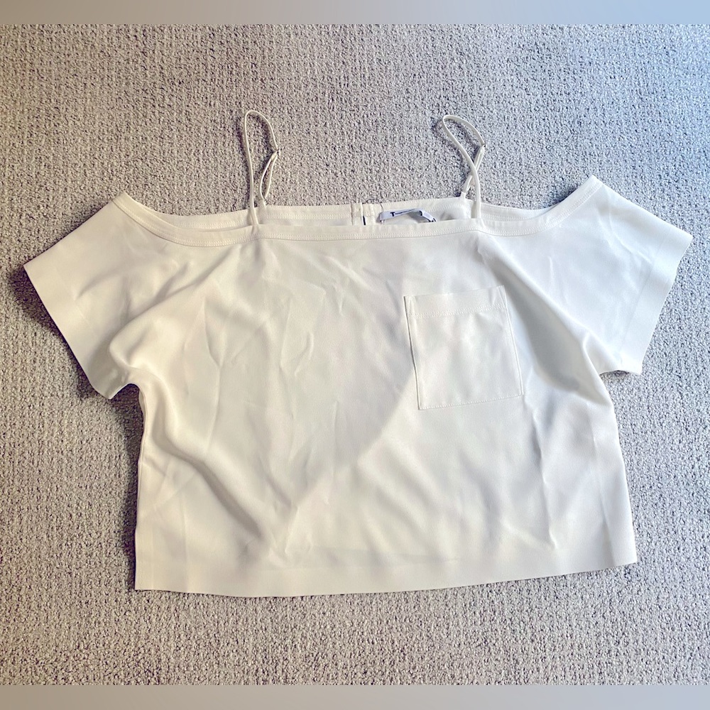 T by Alexander Wang Cold Shoulder Top